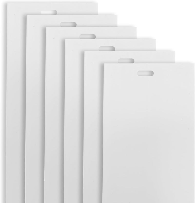 Ubamdom 6 عبوة 82.5" ستائر عمودية بيضاء من PVC بدائل شرائح أبواب منزلقة ونوافذ، شرائح بديلة للستائر العمودية للنوافذ الداخلية - 82.5 x 3.5 بوصة (بيضاء) - Image 1